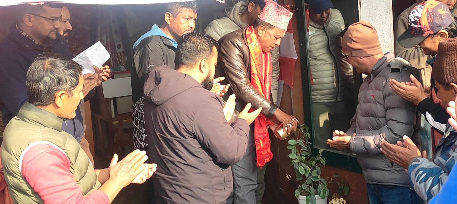 भक्तपुर २ मा नेपाली कांग्रेसको प्रचार प्रसार गर्न सम्पर्क कार्यालय उद्घाटन