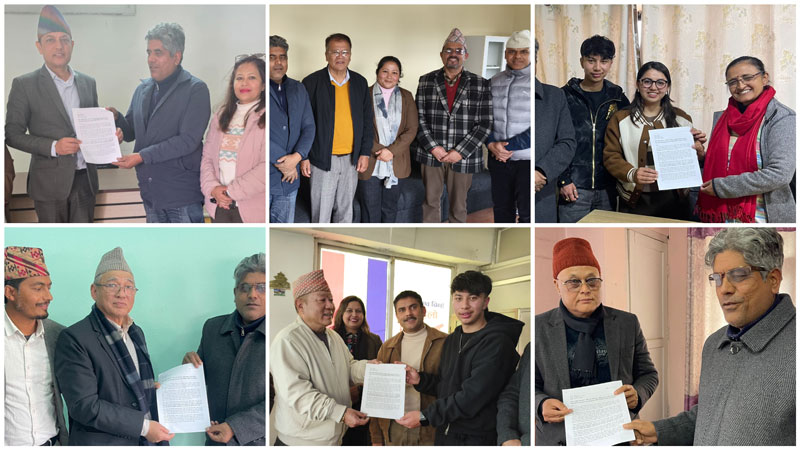 राजनीतिक दलहरूलाई अटोमोवाइल र सुरक्षित यातायातका लागि सुझाव पत्र हस्तान्तरण