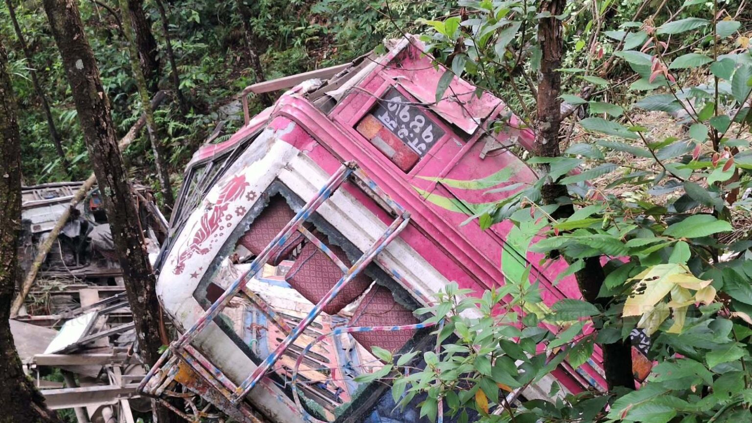 पोखरा स्कुल बस दुर्घटना : चार विद्यार्थीसहित पाँचको मृत्यु, १४ घाइते