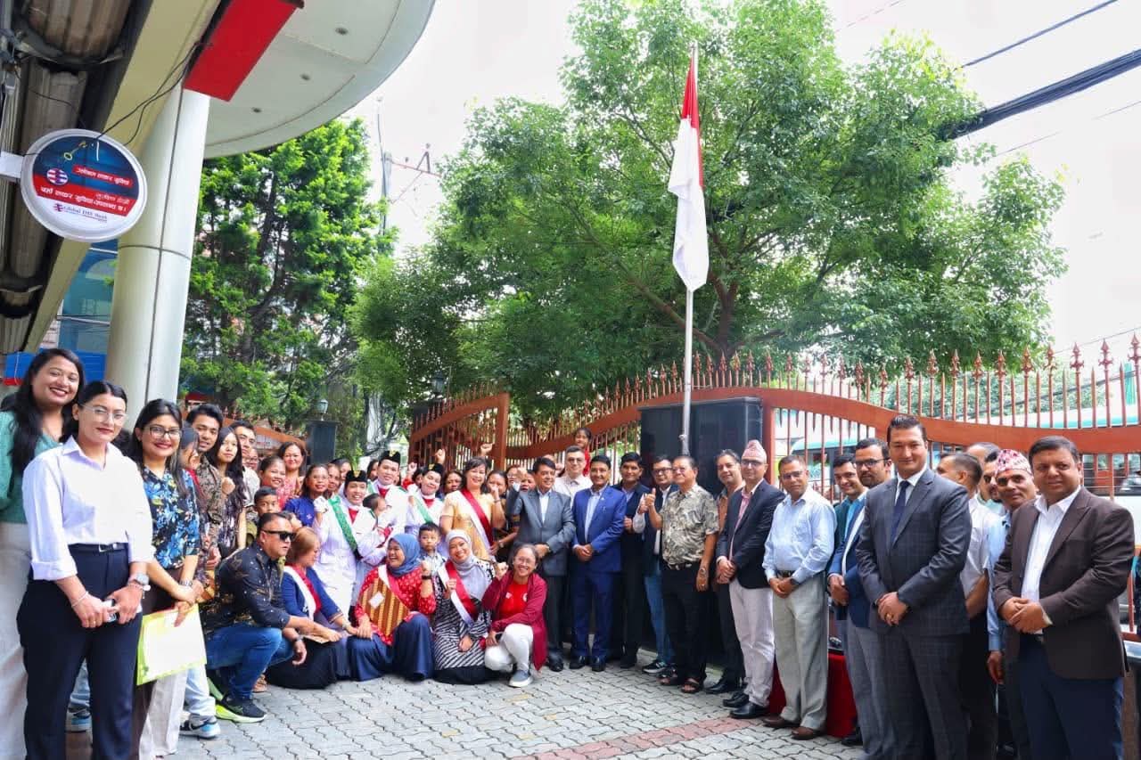 गणतन्त्र इन्डोनेसियाको ८१औं स्वतन्त्रता दिवसको अवसरमा काठमाडौंमा झण्डोत्तोलन गरियो